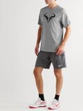 Nike Tennis - Rafa Logo-Print Dri-FIT Cotton-Blend Jersey Tennis T-Shirt - GRAY