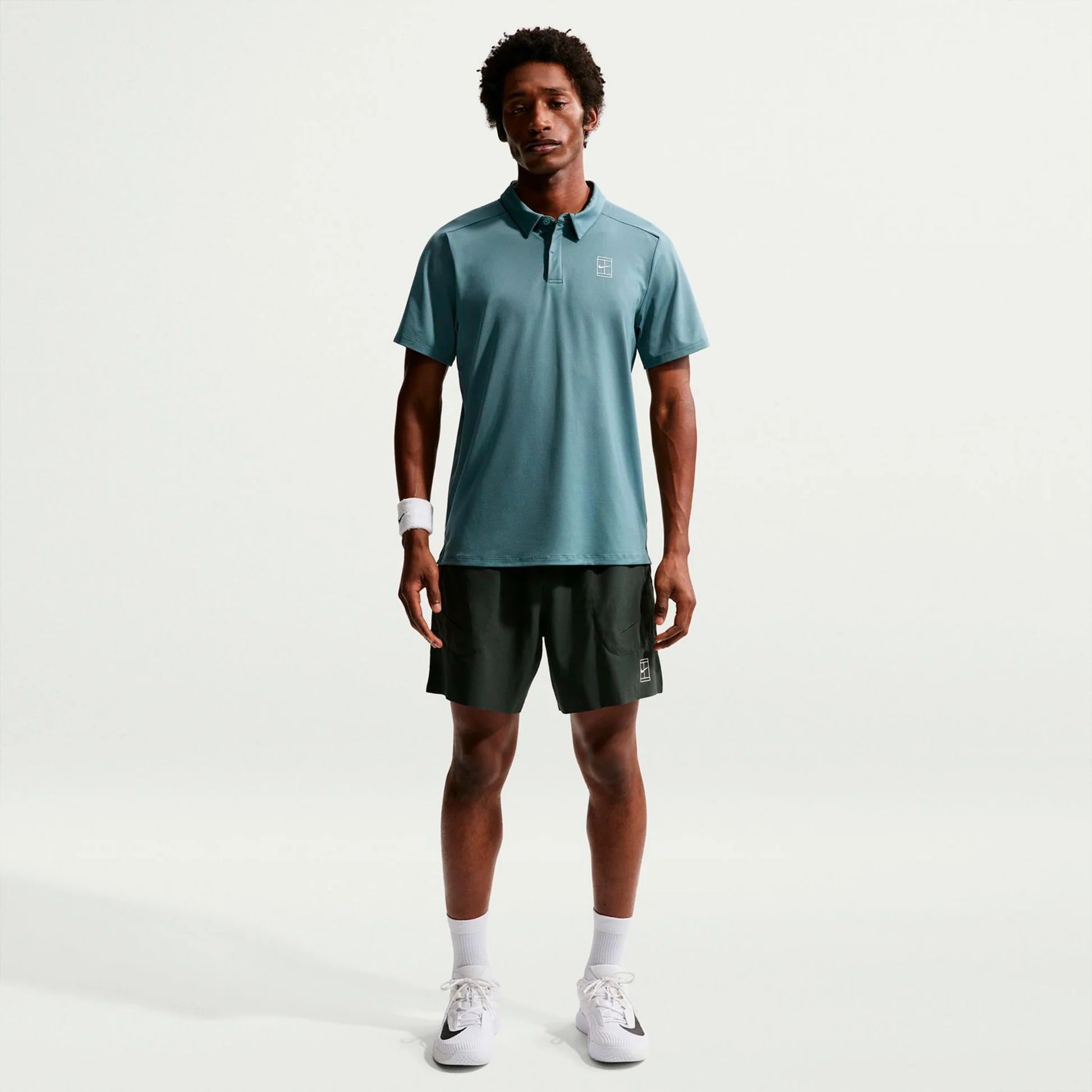 Nike Court Dri-FIT Advantage Polo Men - blue grey