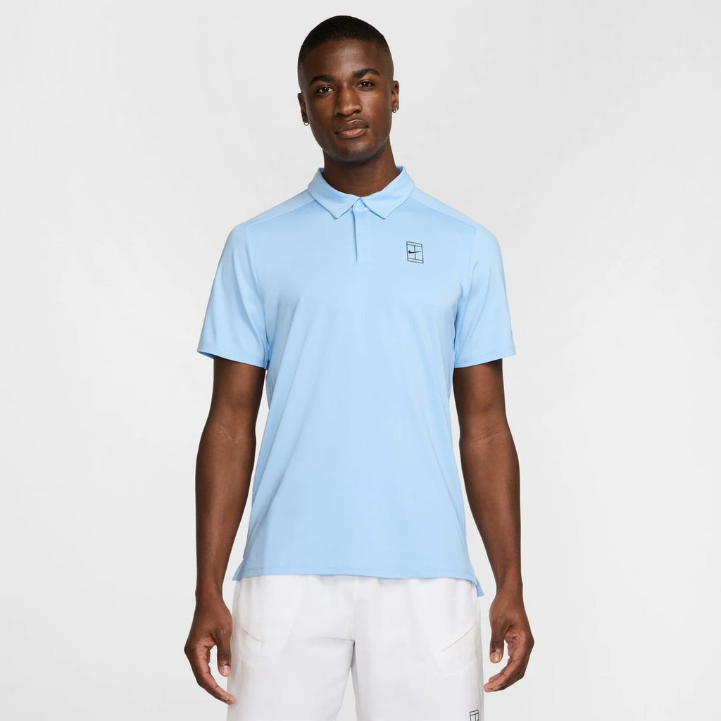 Nike Court Dri-FIT Advantage Polo Men - light blue