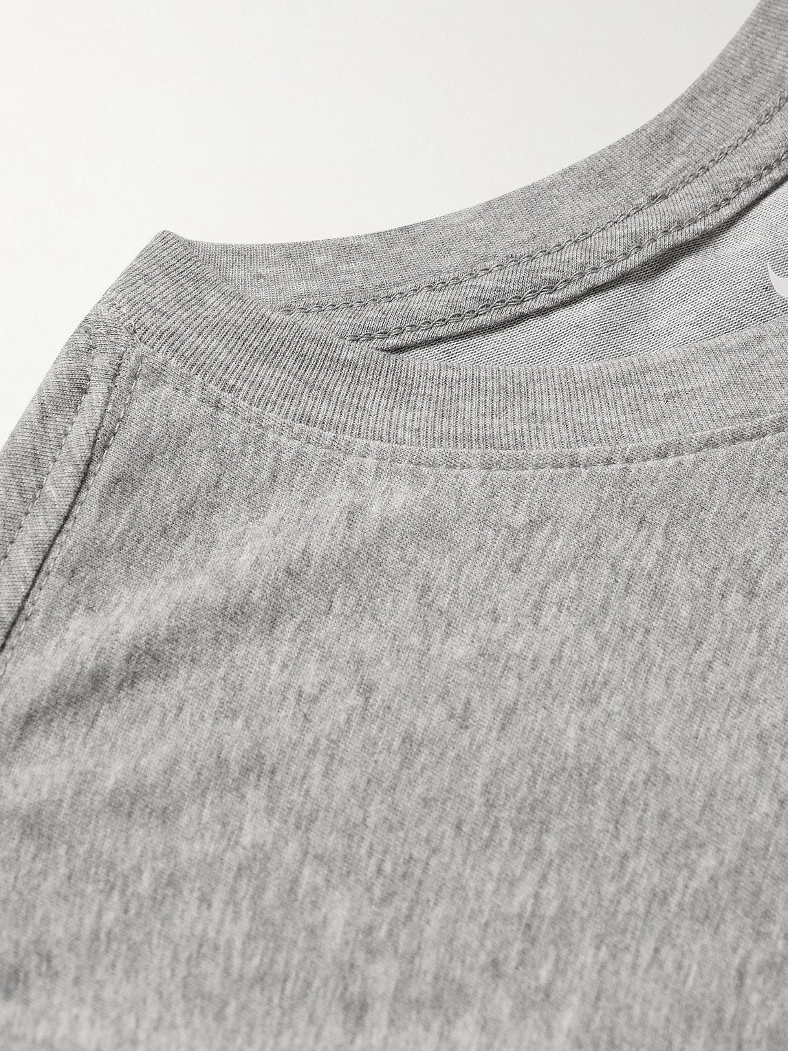 Nike Tennis - Rafa Logo-Print Dri-FIT Cotton-Blend Jersey Tennis T-Shirt - GRAY