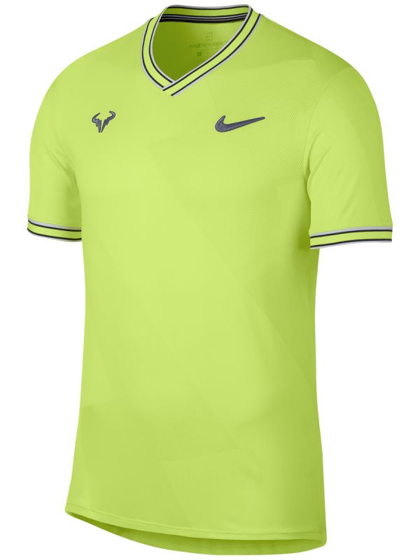 Nike Tennis - NikeCourt Rafa AeroReact T-Shirt - Lime green
